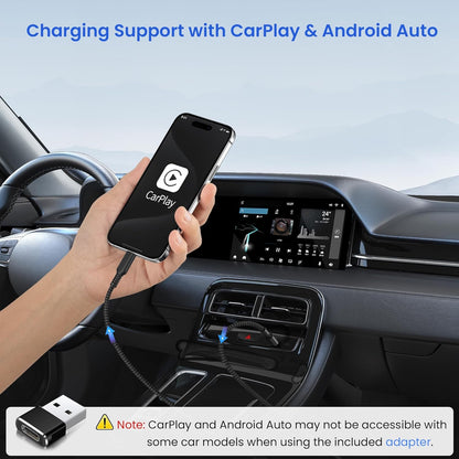 Elebase USB Type C to C 100W Car Charging Cable 6.6FT with A Adapter,Fast PD Charger Cord for iPhone 16 15 Pro Max Plus,Samsung Galaxy S23 S24, Play,MacBook Mac,iPad 9 10,Z Flip Fold 4 5,Ultra,A53 A54