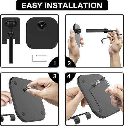 Doboli Cell Phone Stand, Phone Stand for Desk, Phone Holder Stand Compatible with iPhone and All Mobile Phones Tablet, Gifts for Adults Women Men Mom Wife, Black