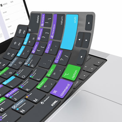 JCPal Figma Shortcut Guide Keyboard Cover for Apple MacBook Pro 14 inch and MacBook Pro 16 inch (M1-M4 Models) and MacBook Air 13 inch and MacBook Air 15 inch (M2-M4 Models) (US-Layout)