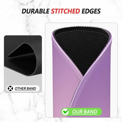 ITNRSIIET Mouse Pad Non-Slip Rubber Base Smooth Surface Stitched Edges Waterproof Durable Compatible with All Mice for Office & Gaming, Desk Accessory, Diameter 8.7 inch, Lilac Gradient