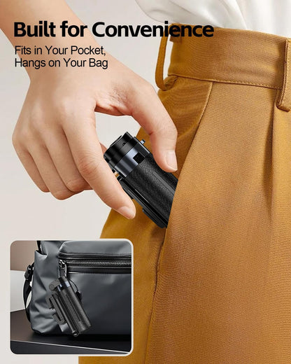 UBeesize Mini Selfie Stick Tripod with Remote, Pocket-Size Phone Stand for iPhone 16 Pro Max/Android, 360° Rotating Holder for Travel, Vlogging, TikTok, Live Streaming