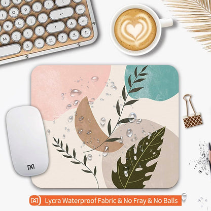 Square Mouse Pad Abstract Art, Personalized Premium-Textured Custom Mouse Mat Design, Washable Mousepad Cloth, Non-Slip Rubber Base Computer Mouse Pads for Wireless Mouse