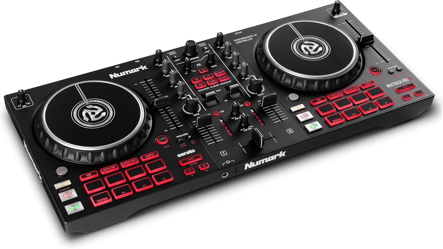 Numark Mixtrack Pro FX Serato DJ Controller with 2 Decks, Mixer, (Effects Paddles and Audio Interface)