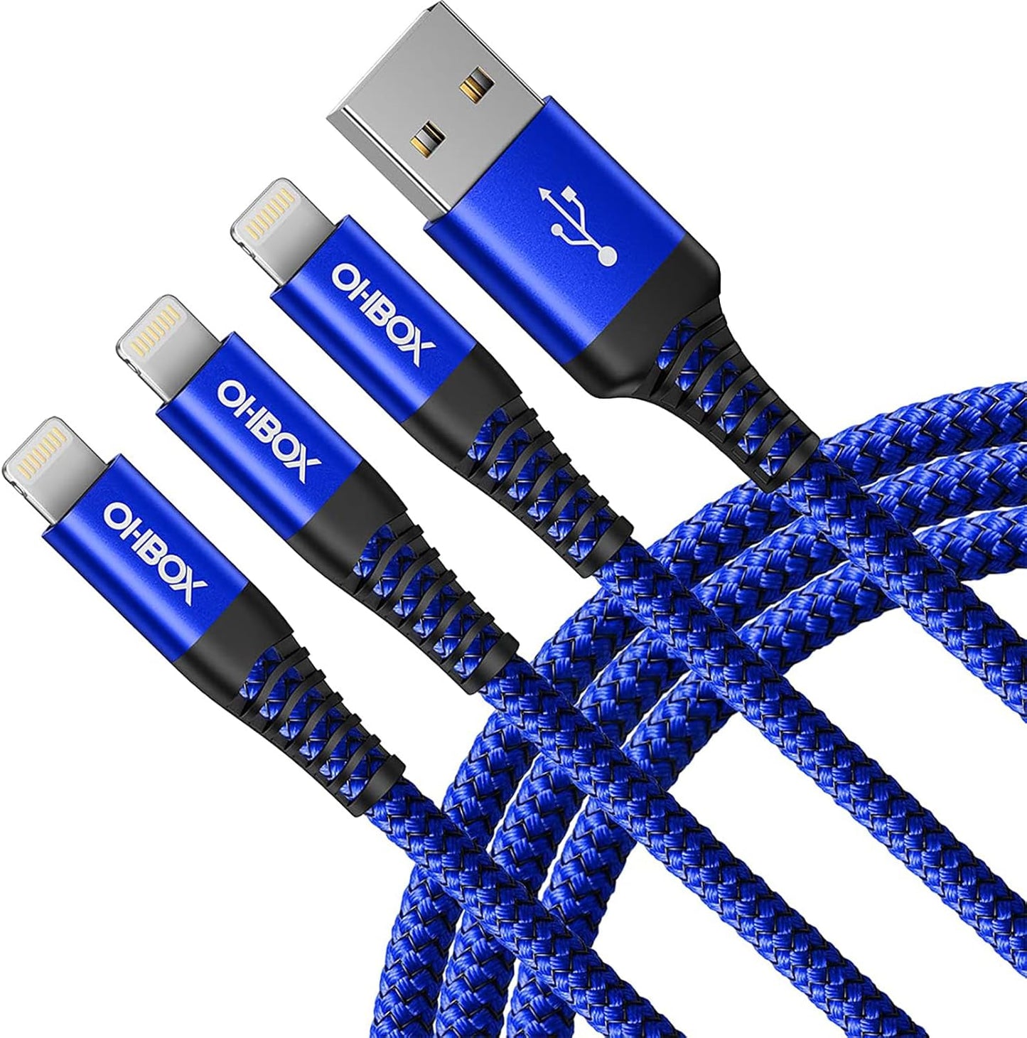 iPhone Charger Cable 6FT, USB to Lightning Cable 3Pack Braided USB iPhone Charger Fast Charging Cable iPhone Cord Compatible with iPhone 14/13/12/11/Pro/Max/Mini/X/Plus/8/7/6/5S/SE/Plus/iPad and More