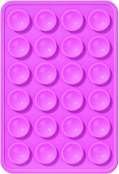 Silicone Phone Sticky Grip, Suction Phone Case Mount for iPhone and Android, Hands-Free Sticky Cell Phone Grip, Mobile Fidget Mirror Holder for Selfies and Videos