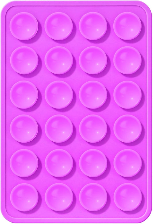 Silicone Phone Sticky Grip, Suction Phone Case Mount for iPhone and Android, Hands-Free Sticky Cell Phone Grip, Mobile Fidget Mirror Holder for Selfies and Videos