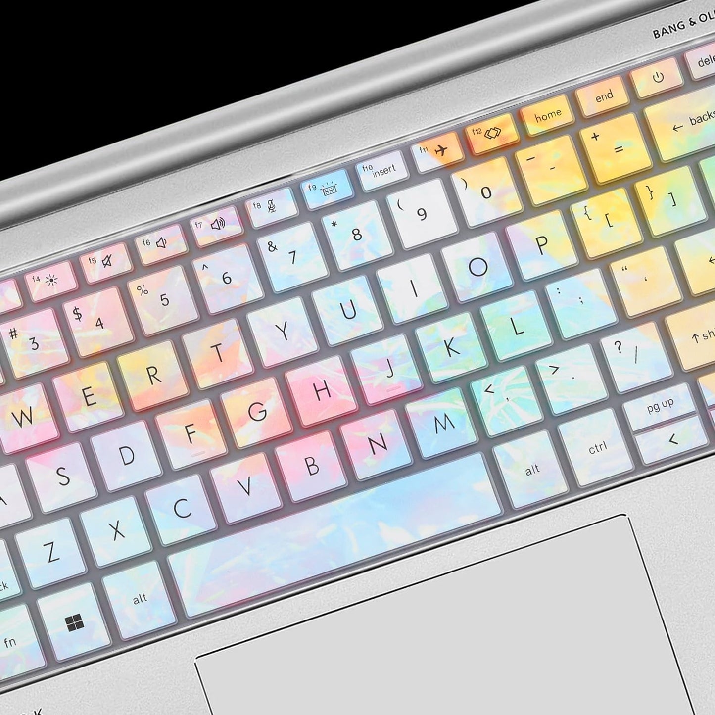 Keyboard Cover for HP EliteBook 830 835 840 845 1040 G9 G10 2024 2023 2022 13.3 14 inch Laptop Accessories Keyboard Protective Skin (Not fit The 830/840/845/1040 G8 G7 G6 G5 G4 G3)-Iridescent