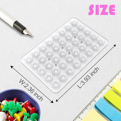 Double Sided Silicone Suction Phone Holder Mount, Silicon Accessory for iPhone and Android, Hands-Free Mirror Shower Phone Holder, TikTok Videos and Selfies (Transparent)