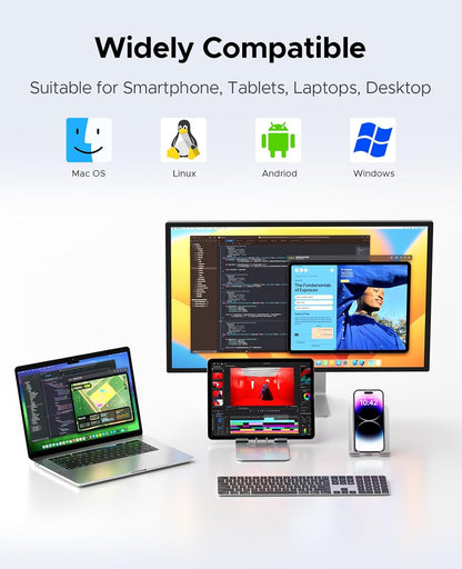 ORICO 512GB Portable SSD, Up to 1050MB/s, Compact with 2 in 1 USB C & A Cable, External Solid State Drives, Reliable Storage for USB C Smartphone, Tablet, PC - M10PRO