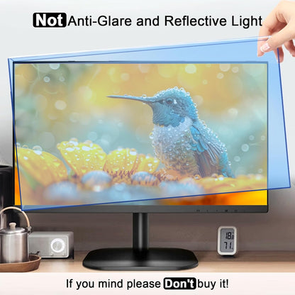 27-28 Inch Blue Light Filter for Computer Monitor, Computer Screen Blue Light Blocker Panel (24.8''x14.6'') for Widescreen Desktop LCD TV PC Monitor, HD Not Anti-Glare
