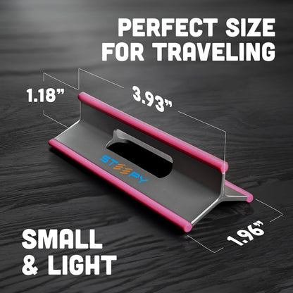 Steepy Low Profile Laptop Stand 3 Height Adjustable Computer Stand Lightweight Plastic Laptop Riser Laptop Tilt & Angle Wedge (Orange, 3 Pack)