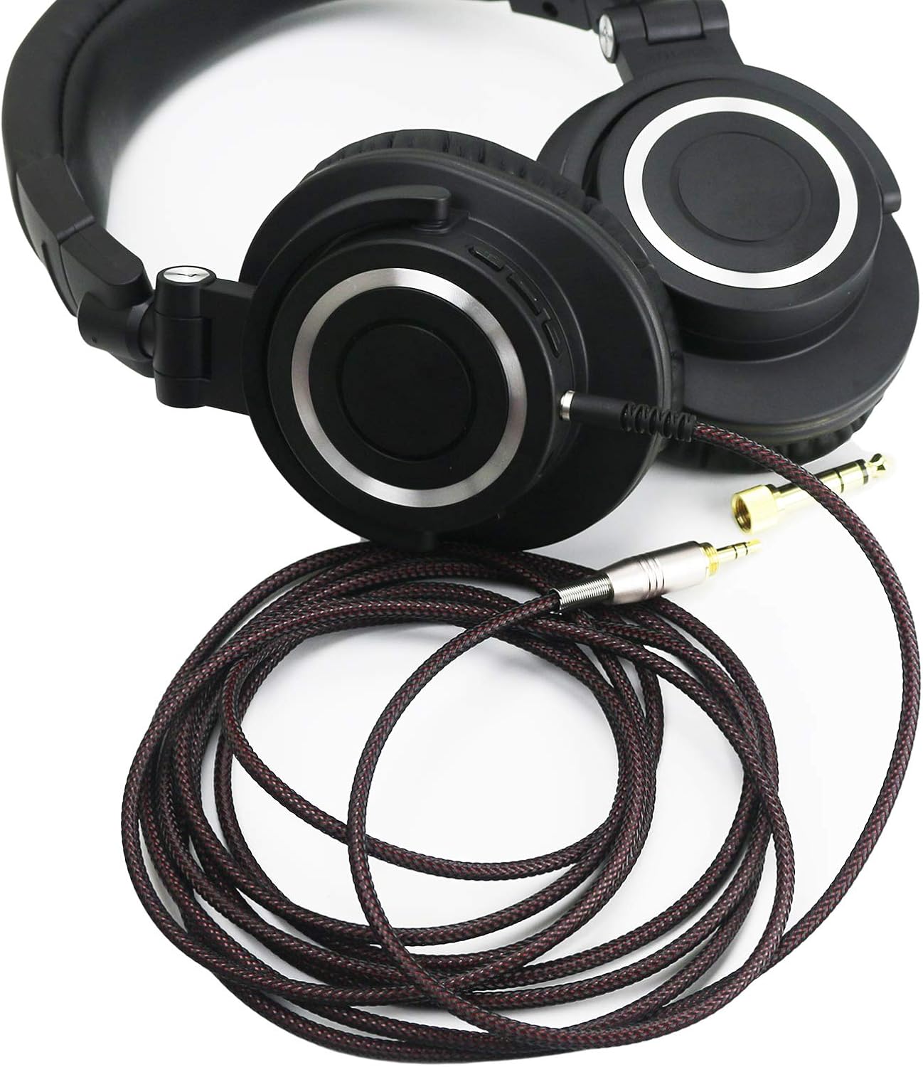 NewFantasia Replacement Audio Upgrade Cable Compatible with Audio-Technica ATH-M50xBT, ATH-AR3BTBK, ATH-SR50BT, ATH-ANC9, ATH-ANC7B, ATH-SR5BTBK, ATH-S700BT Headphones 2meters/6.6ft