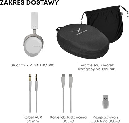 beyerdynamic AVENTHO 300 Wireless Over-Ear Headphones with ANC, Dolby Atmos and Head Tracking (Nordic Grey)