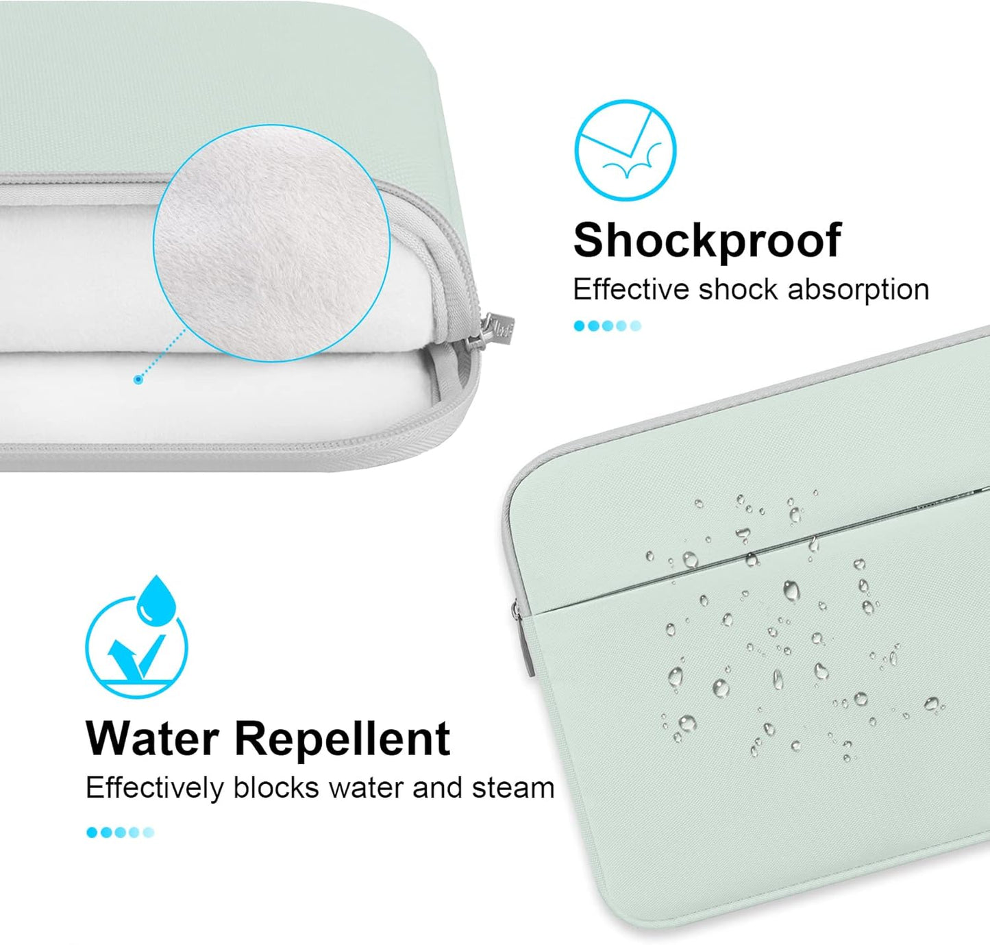 Lacdo Laptop Sleeve Case for 16 inch New MacBook Pro M4/M3/M2/M1 Pro/Max A3403 A3186 A2991 A2780 A2485 A2141 2024-2019 | 15 inch Microsoft Surface Laptop 7th Copilot+PC, 6 5 4 3 Computer Bag, Green