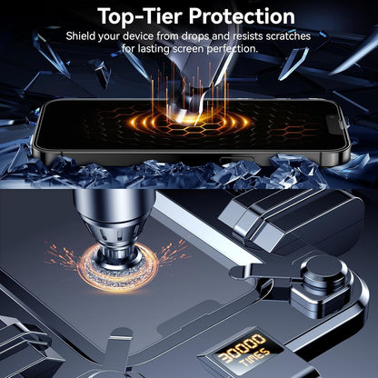 Esanik for iPhone 14 Plus/13 Pro Max Matte Glass Screen Protector [Auto-alignment] Anti-Glare & Anti-Fingerprint,Anti-Reflection,Bubble Free, Smooth as Silk, 2 Pack 9H Glass Screen Cover