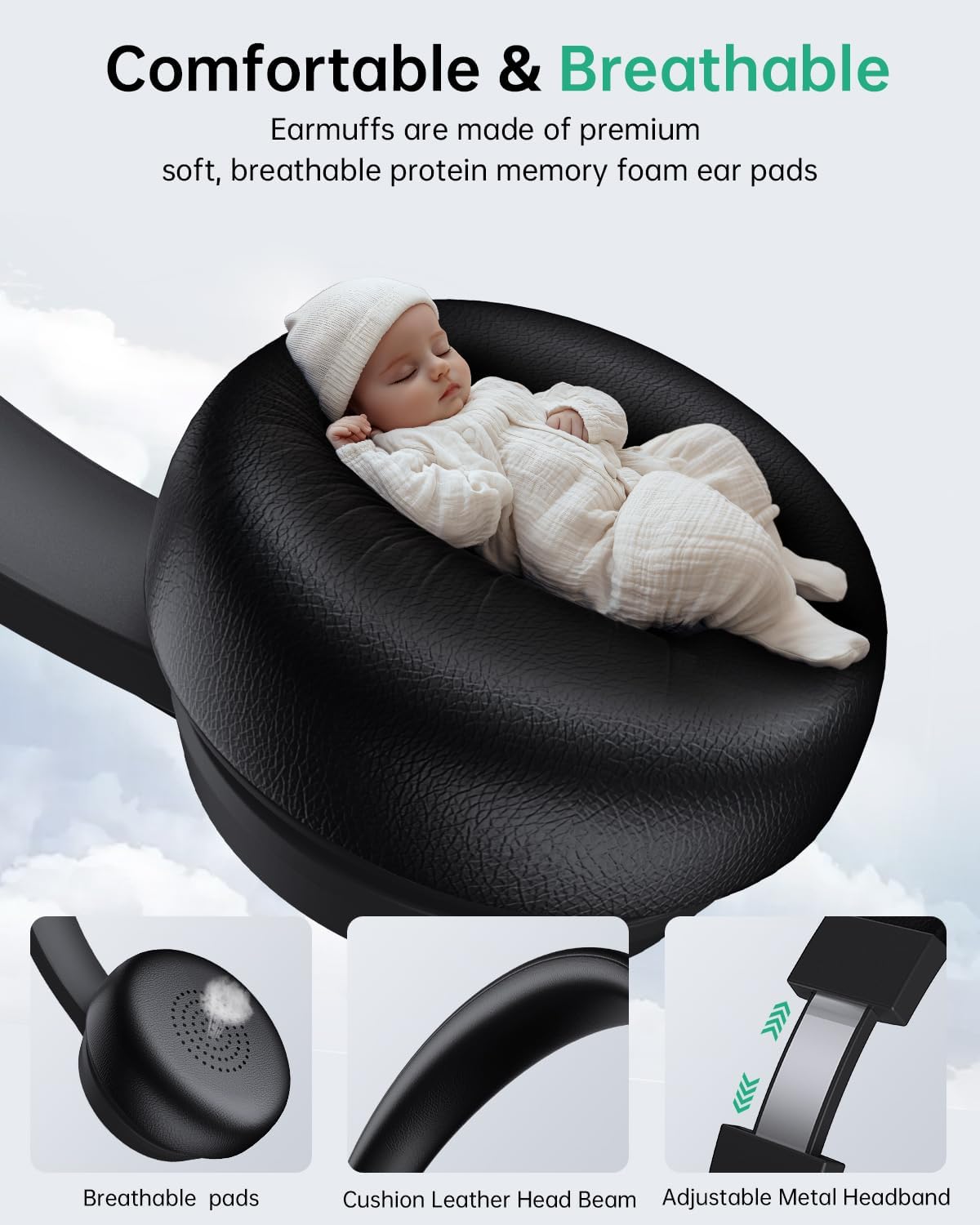 Wireless Headset with Mic for Work with AI Noise Cancelling Mic for Clear Calls, Bluetooth V5.3 Headphones with Microphone to USB A/C Dongle & Mic Mute for Computer Laptop PC iPhone (Black)