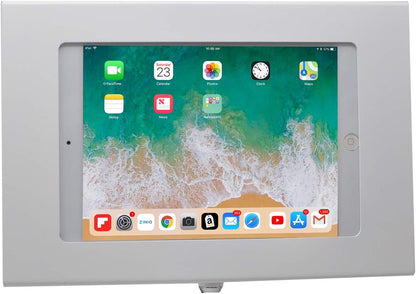 TABcare Locking Security Metal Case for iPad Mini Used as Kiosk, POS, Store, Show Display (White, iPad Mini 4/5)
