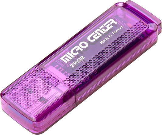 INLAND Micro Center SuperSpeed 256GB USB 3.0/USB3.1 Gen1 Flash Drive Gum Size Memory Stick Thumb Drive Data Storage Jump Drive (256G)