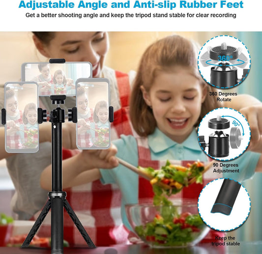 NexiGo Lightweight Mini Tripod for Camera/Phone/Webcam, Extendable Stand, for NexiGo Logitech Webcam C920 C922 C925e C922x C930e C930 C615 Brio and Other Devices with 1/4" Thread