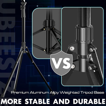 UBeesize Upgraded 12'' Ring Light with 62'' Tripod Stand and Magnetic Phone Holder,LED Selfie RingLight for iPhone with Wireless Remote,Circle Light for Tiktok/YouTube/Photography/Makeup/Live Stream