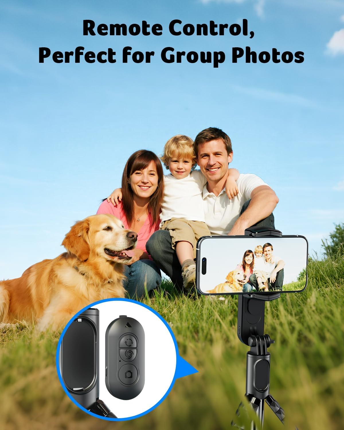 acer Gimbal Stabilizer 1-Axis for iPhone/Cell Phone/Smartphone/Android with Remote Control, Portable Phone Tripod Auto Balance Handheld Selfie Stick for Video Recording, Vlogging, Live Streaming