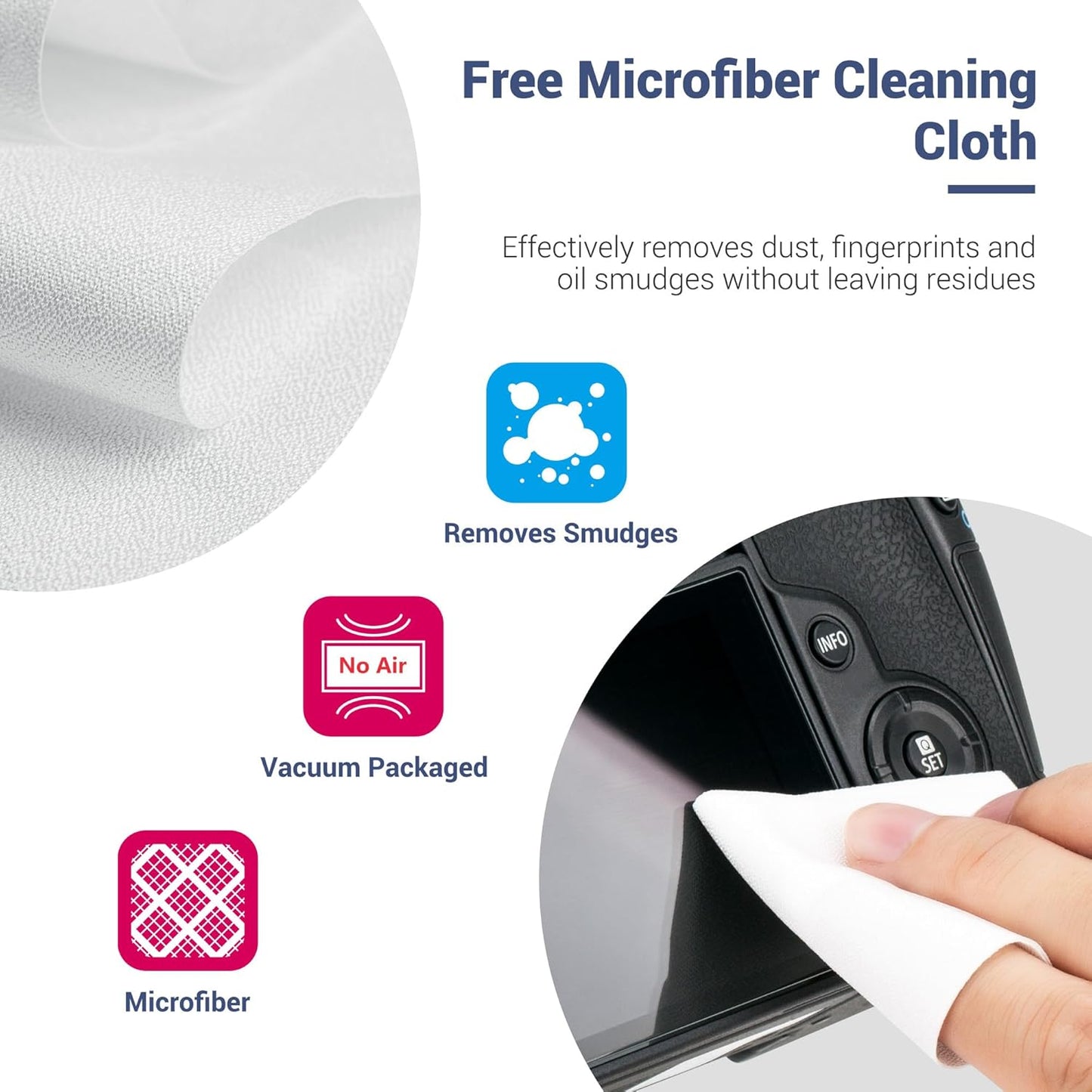 JJC Durable Hard Shell Lens Filter Case Up to 95mm, 4 Pockets Lens Filter Holder Bag with Belt Loop and Wrist Strap, Camera Lens Filter Storage Case Carrying Pouch for Filter Round Filter ND UV CPL