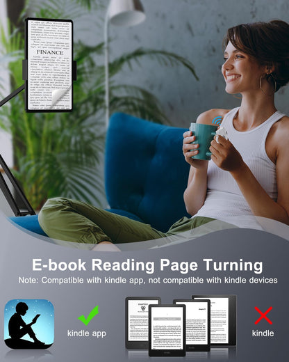 TikTok Scrolling Ring Remote Control, Camera Shutter Remote, Wireless Bluetooth Scrolling Ring for iPhone, iPad, iOS, Android - White