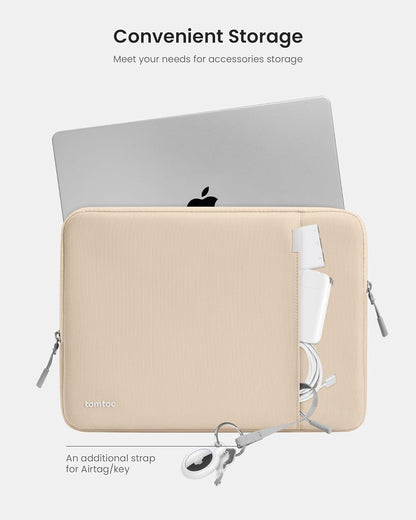 tomtoc 360° Protective Laptop Sleeve for 13-inch New MacBook Air M4/A3240 2025, M3/A3113, M2/A2681 M1/A2337 A2179 A1932, 13-inch MacBook Pro M2/A2686 M1/A2338, Water-Resistant Computer Case Bag