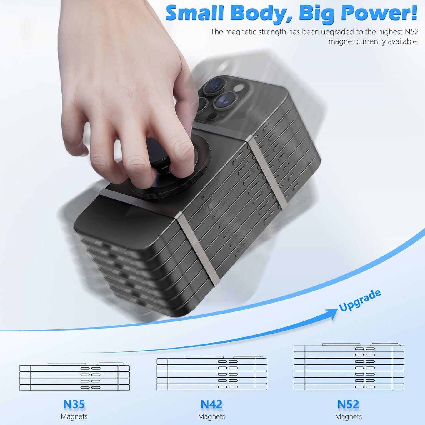 imluckies Magnetic Base Compatible with PopSocket Phone Grips and MagSafe iPhone Series Case, Removable Kindle/Phone Holder Base, Thin & Light Portable Plate, Pure Black