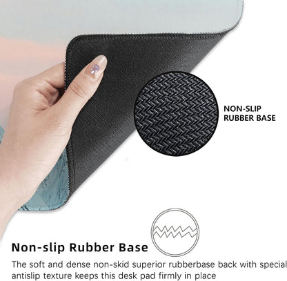 Squirrel Gaming Mouse Pad Extended Desk Computer Keyboard Laptop Mouse Pads for Gaming Home Office Work, Large Long Desk Mat Mousepad with Non-Slip Rubber Base 31.5×11.8inch(19)