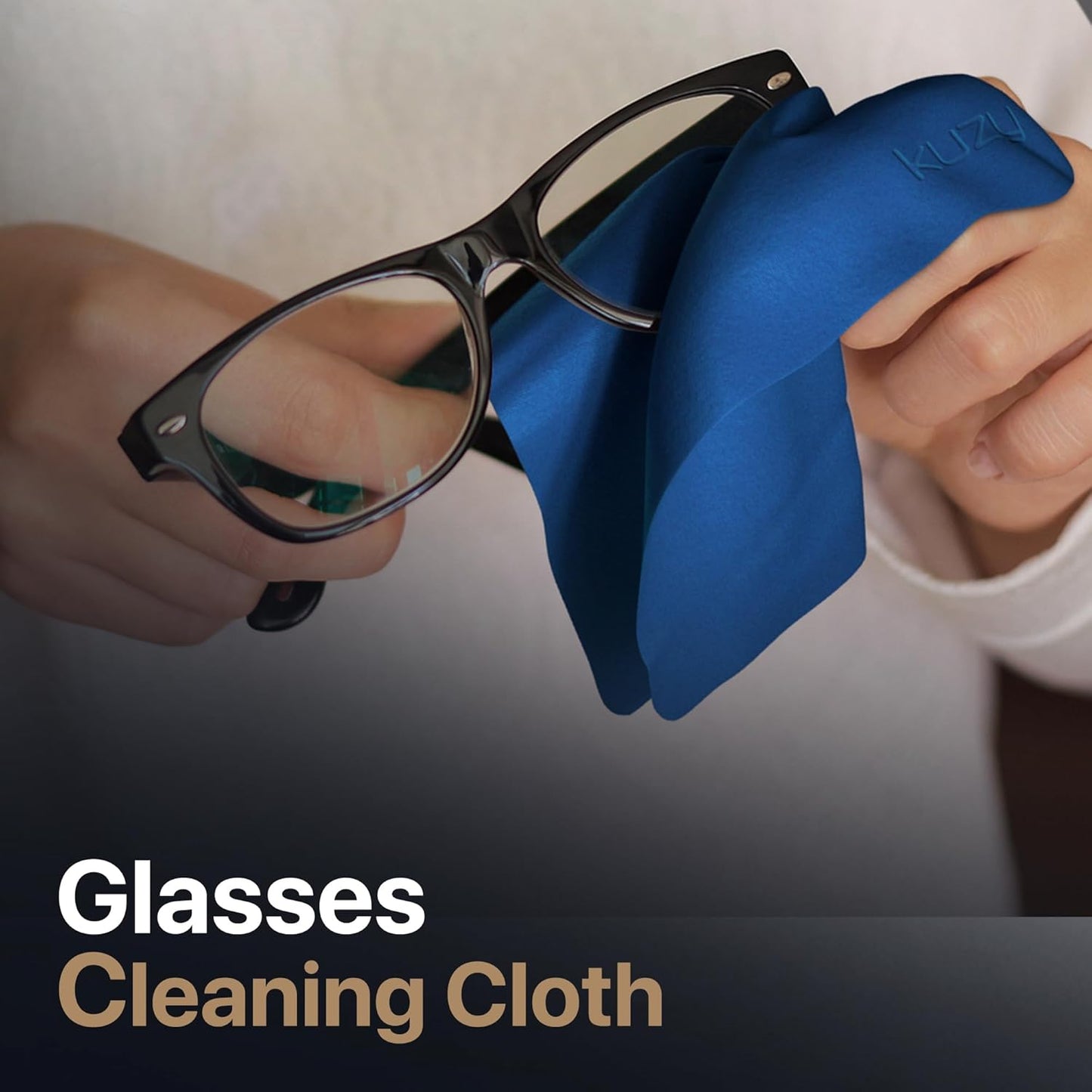 Kuzy Premium Microfiber MacBook Screen Cleaner and Keyboard Protector - Anti-Imprint Laptop Cleaning Cloth for MacBook Pro 16" and MacBook Air 15", Scratch-Free, 13 x 8.5 inches, 1 Pack - Navy Blue