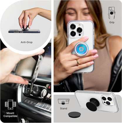 PopSockets Phone Grip with Expanding Kickstand, Adhesive Grip, Cute PopSockets - Blanc Fresh