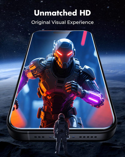 UNBREAKcable 2-Pack Screen Protector for iPhone 15/16, Double Shatterproof Tempered Glass [Easy Installation Frame] [9H Hardness] [99.99% HD Clear] [Case Friendly] for iPhone 6.1 inch