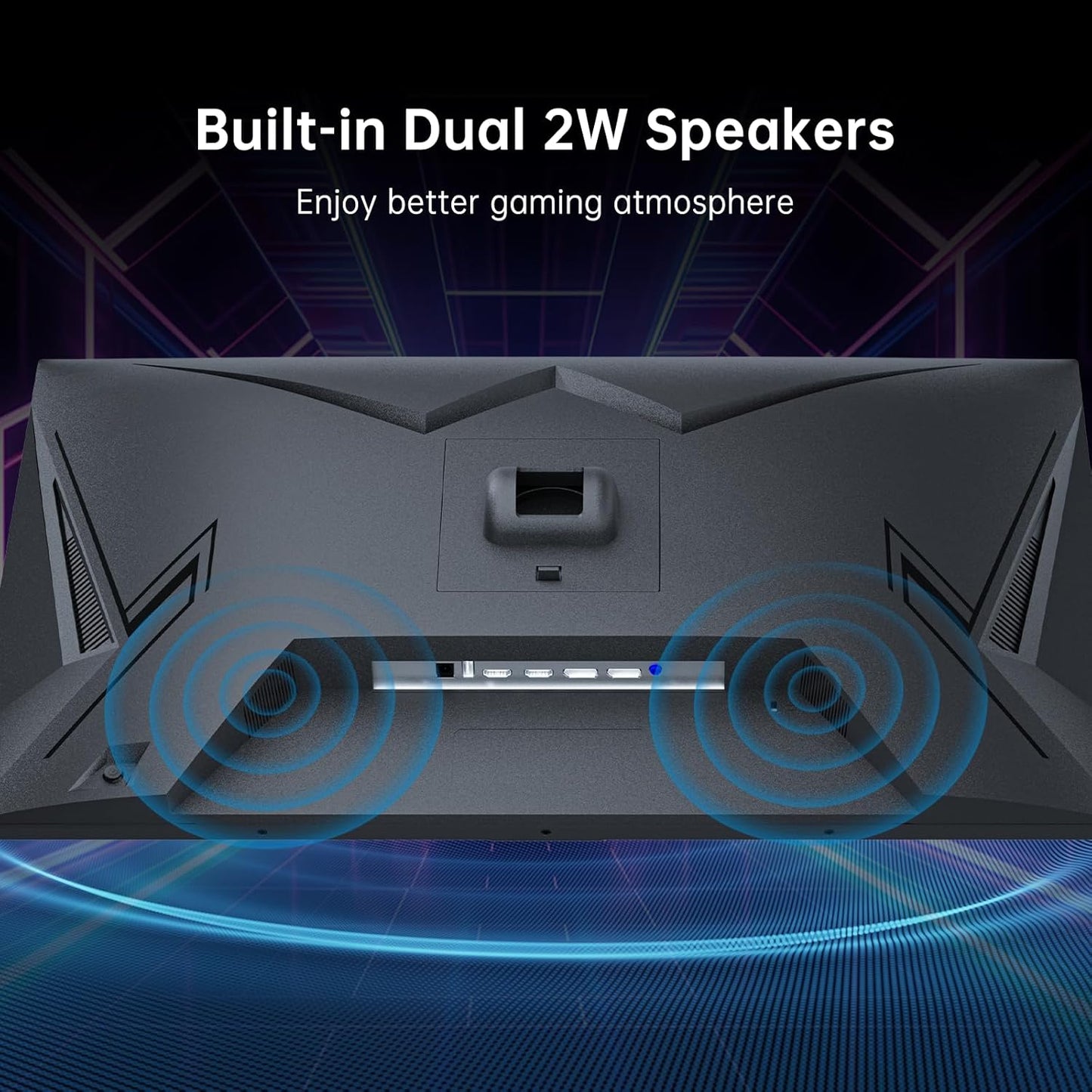 KTC 27 Inch Gaming Monitor - 2K QHD 2560 x 1440 Monitor, Up to 210Hz & 1ms, Bulit-in Speakers, Adaptive Sync, HDR400, 131% sRGB, IPS Monitors Gamer with HDMI 2.0 x 2 & DP1.4 x 2, H27T22C-3