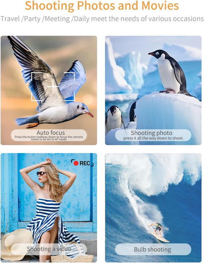 for Sony Camera Wireless Remote Control - Aodelan Rechargeable Shutter Release with OLED Screen for ZV-E10, FX3, a6100, a6400, a6600, a7 III, a7R III, DSC-RX100 VII, ZV-1; Replace Sony RMT-P1BT(White)