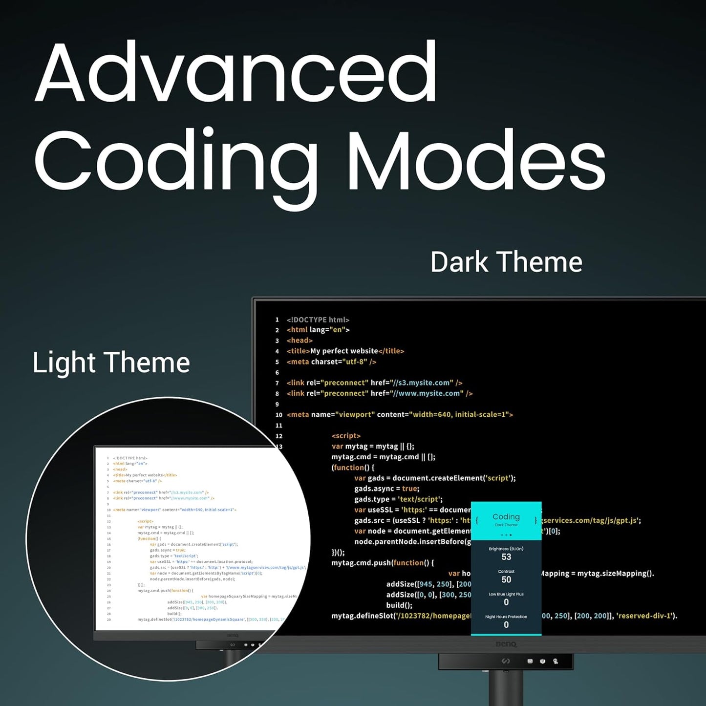 BenQ RD280UA 28.2” 4K 3840x2560 Programming Monitor Backlight, Ergo Flexible Arm, 90W USB-C, Fine-Coated Panel, Advanced Coding Modes, Night Hours Protection, Coding HotKey, Eye-Care Tech