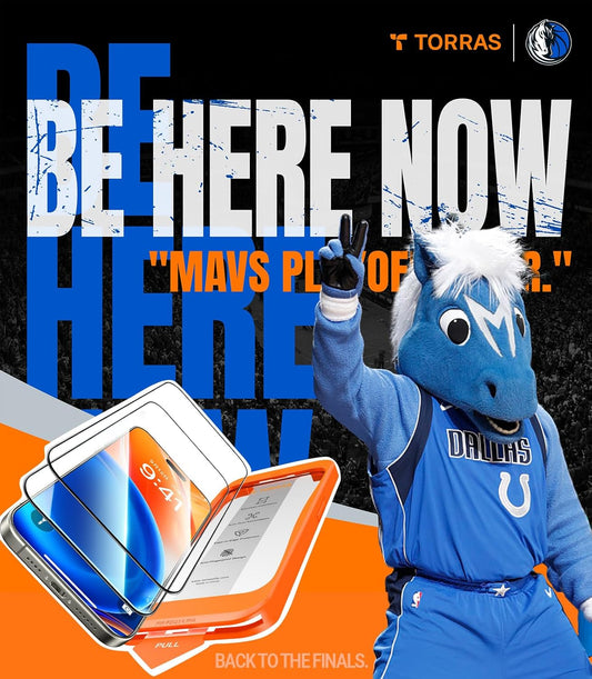 TORRAS 12 FT Military-Grade Shatterproof for iPhone 15 Pro Max Screen Protector [9H+ Aerospace Tempered Glass＆ One-Step Installation] Full Coverage Fit Bubble Free Top-Notch Protection, 2 Pack