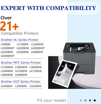 DR820 Drum Unit Compatible with Brother Printers – Seamless Integration, Yields Up to 30,000 Pages – Fits HL-L6200DW, HL-L5200DW, HL-L5100DN, MFC-L5900DW, MFC-L5700DW, MFC-L5800DW (Black, 1-Pack)