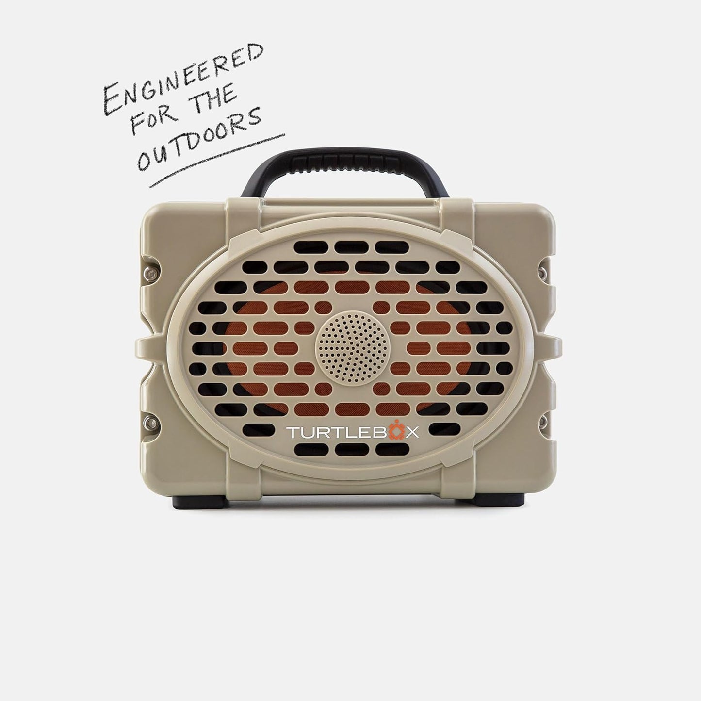 Turtlebox Original Gen 3: Portable Outdoor Bluetooth Speaker – Ultra-Loud (120dB), Waterproof (IP67), Rugged, Impact-Resistant, 3-Day Battery | Party Mode: Unlimited Pairing Stereo, Tan/Burnt Orange