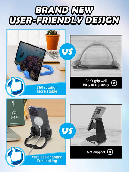 Back to School Supplies for Boys Girls Kids Cell Phone Stand - 2 Pack Thumbs Up Lazy Phone Holder for iPhone iPad mini Cellphone Stand for Desk Birthday Gifts for Teens Adults Women Men Wife Fun Gifts