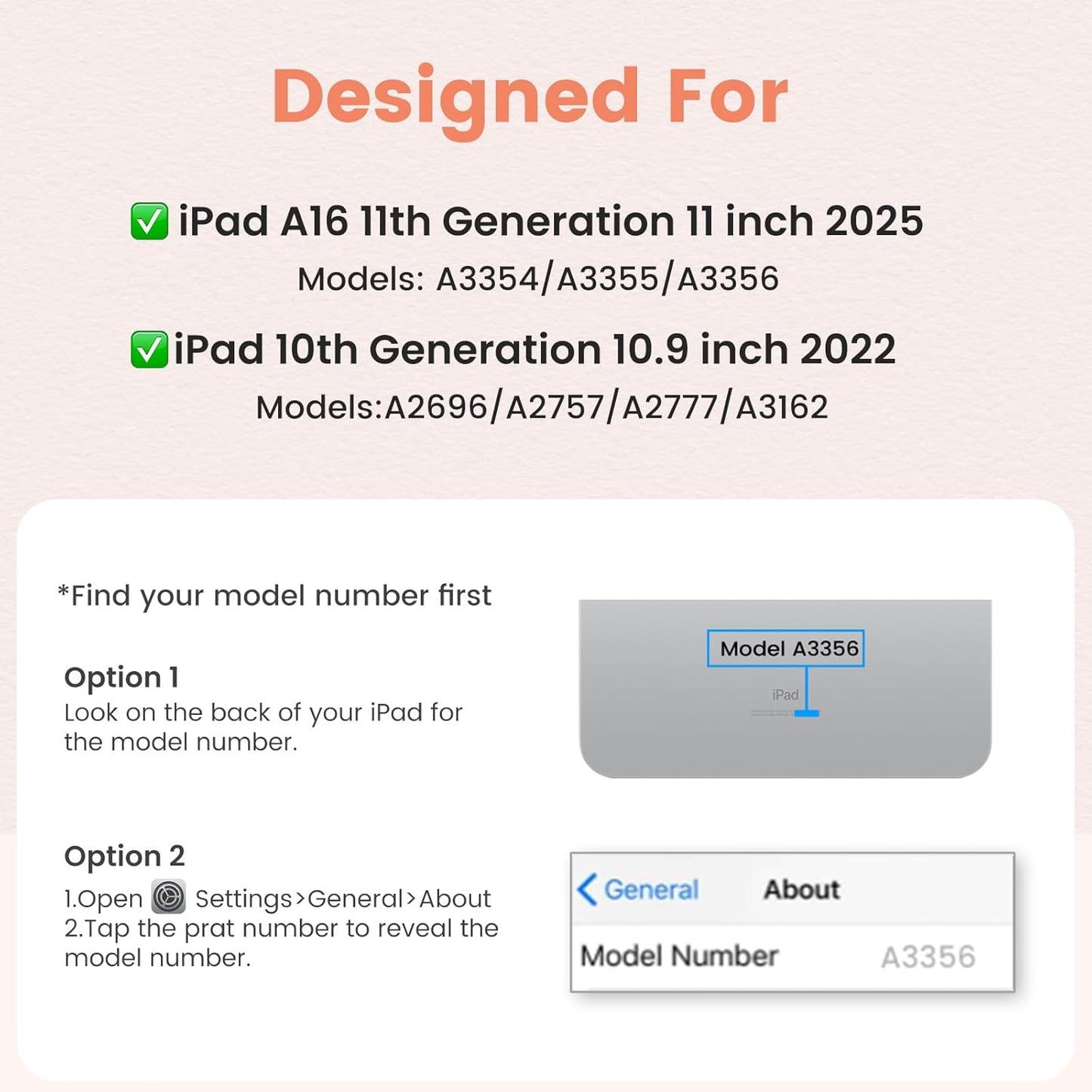 BLUTLOTUS for iPad 11th (A16) 10th Generation Case with Keyboard (2025/2022) - 360° Rotatable Magnetic Folio Cover, 7 Color Backlit Detachable Keyboard with Pencil Holder (Rose Gold)