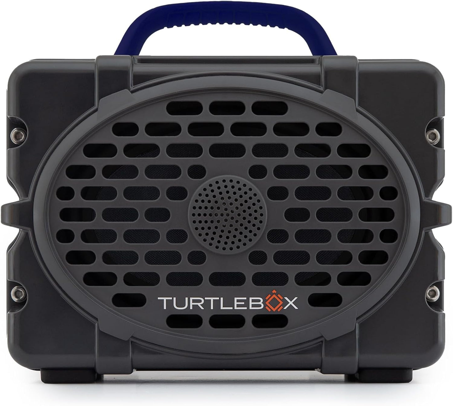Turtlebox Original Gen 3: Portable Outdoor Bluetooth Speaker – Ultra-Loud (120dB), Waterproof (IP67), Rugged, Impact-Resistant, 3-Day Battery | Party Mode: Unlimited Pairing Stereo, Gray/Navy