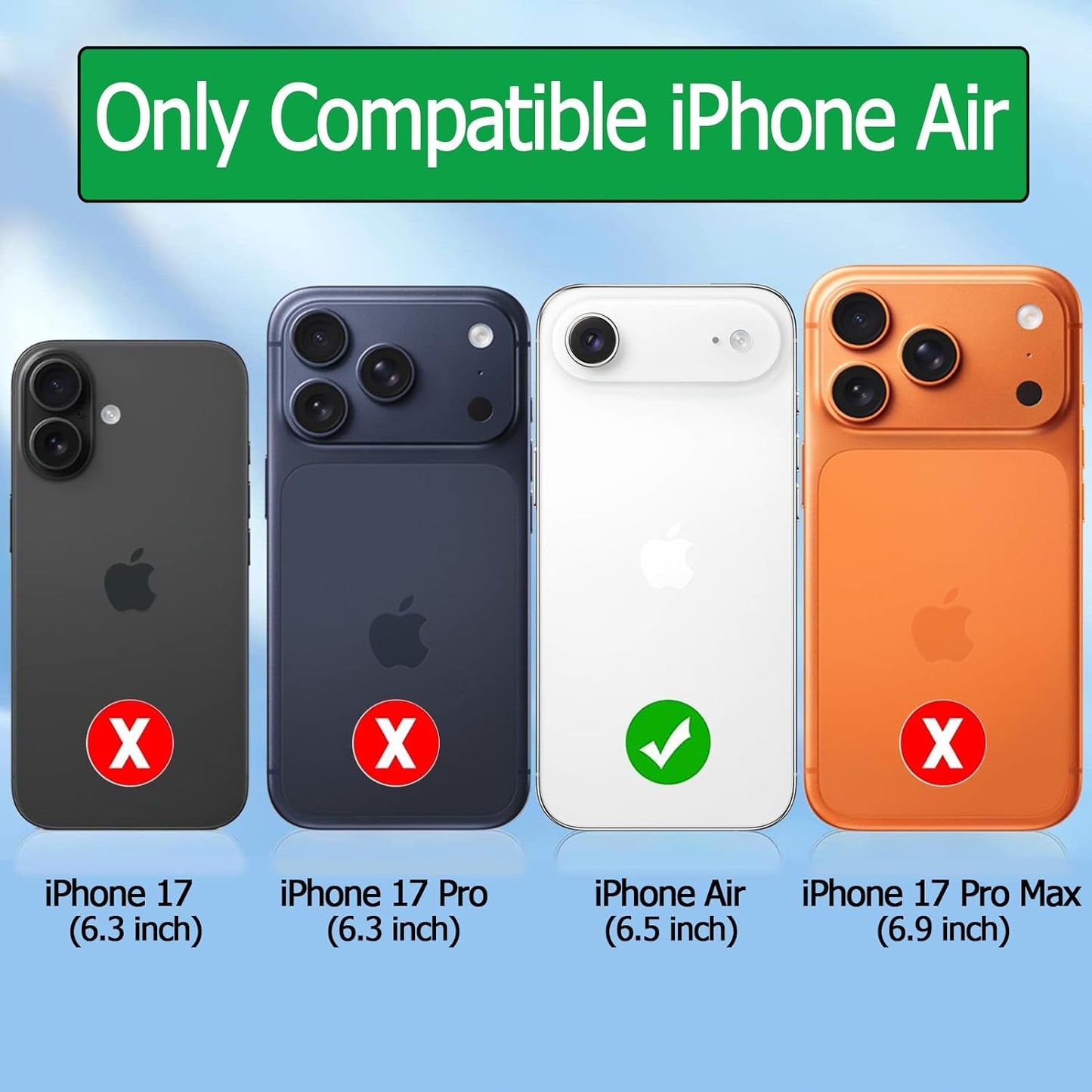 Battery Case for iPhone Air,Upgraded 12000mAh Rechargeable Portable Charging Case with Wireless Charging Compatible for iPhone 17 Air (6.5 inch) with Carplay Extended Battery Pack Charger Case (Black)