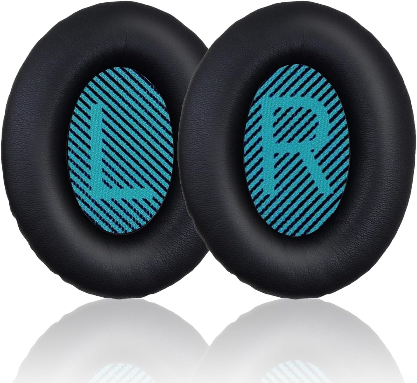 Replacement Earpads Cushions for Bose QuietComfort 35 & Quiet Comfort 35 II, Headphones Ear Covers Ear Pads for Bose QC35/QC35II/25/15 QC2 / Ae2 / Ae2i / Ae2W / Sound Link/Sound True-Black&Blue