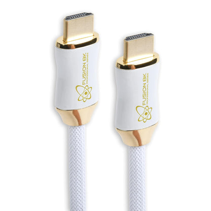 White HDR HDMI 2.1 Certified Cable Supports 10K 8K @60Hz and 4K @120Hz Compatible with Dolby Vision and All TVs, BluRay, Xbox Series X, PS5 (3 Feet)