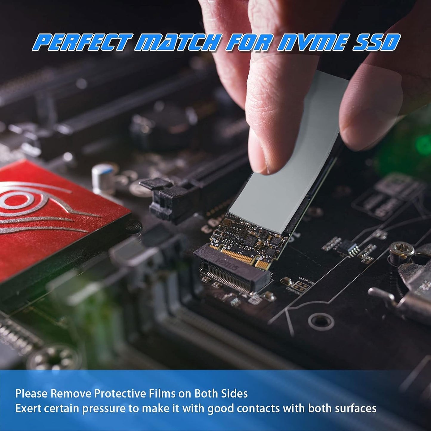 Outus 30 Pieces 2.6 x 0.8 x0.1 Inch Silicone Thermal Pad Reusable CPU SSD Thermal Conductive Silicone Pad Each Thick for Gpu Heatsink CPU Chip Heat Conduction or LED Heat Conduction(Dark Gray)