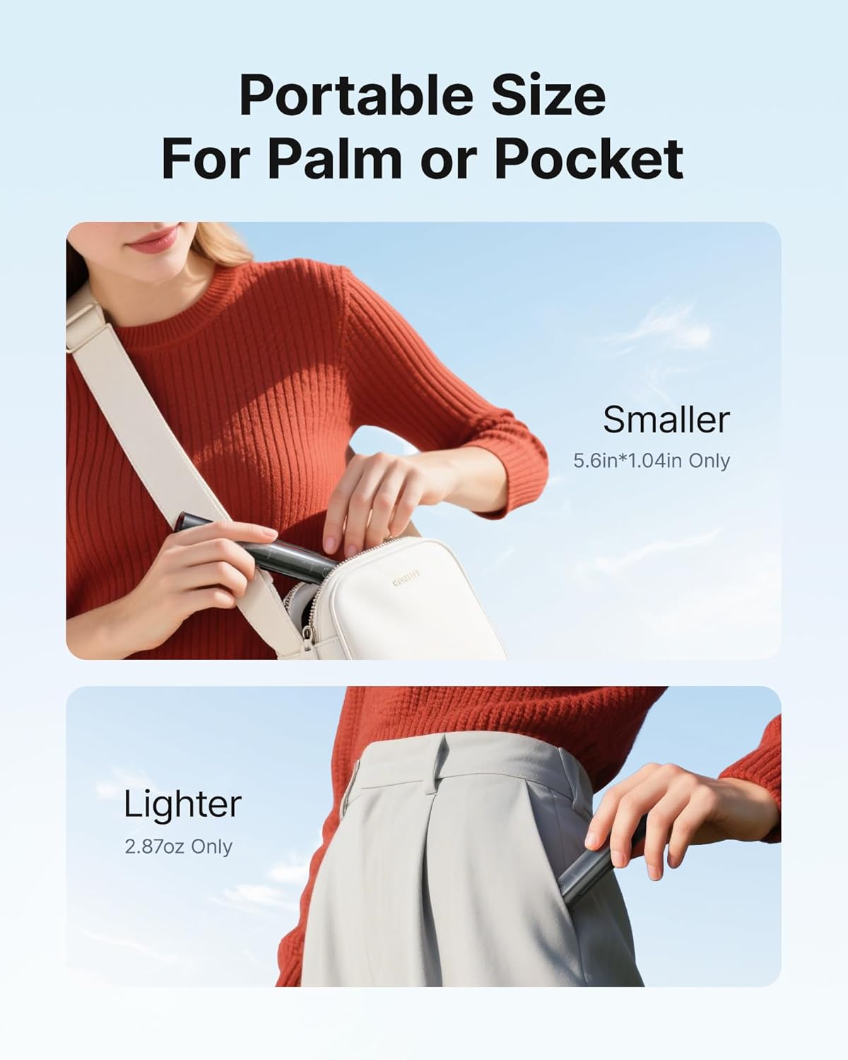 BOYA Magic Wireless Mini Microphones for iPhone 15-16/Android, 4 Form-in-1 Mic, 7g Lightweight, AI Noise Reduction, 48kHz/24bit, APP Control, 328ft Range, Microphone for Recording (Stand not included)