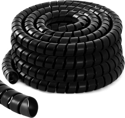 Spiral Wrap Cable Protector, Safe 2.0" Od x 20' Pre Cut Lengths Hydraulic Hose Protector Wrap to Avoid Wear and Extend Life for Hydraulic Pneumatic Hoses