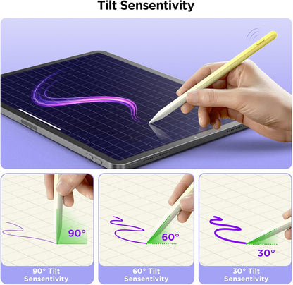 Apple iPad Pencil Alternative, 15Min Fast Charge, Palm Rejection & Tilt Sensitivity for iPad 2018-2024, Pro 12.9/11/13", "M4, Air 5/4/3/11"-13", Mini 6/5