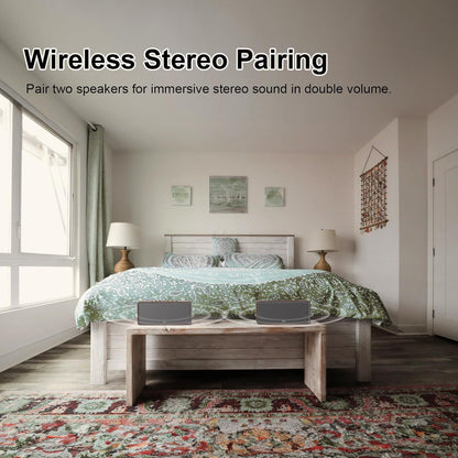 DOSS SoundBox XL Bluetooth Speaker with Subwoofer, 32W Loud Sound with Booming Bass, Dual DSP Technologies, 10H Playtime, USB-C, TWS, 2.1 Audio Channel for Home, Indoor and Office - Gold